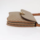 CELINE Macadam Canvas Shoulder Bag PVC Beige Gold Auth 157511-4