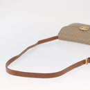 CELINE Macadam Canvas Shoulder Bag PVC Beige Gold Auth 157511-7