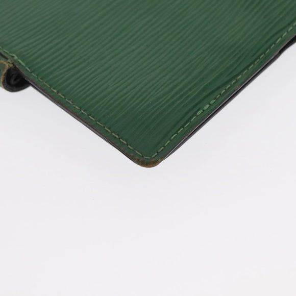 LOUIS VUITTON Epi Agenda PM Day Planner Cover Green R20054 LV Auth 157512