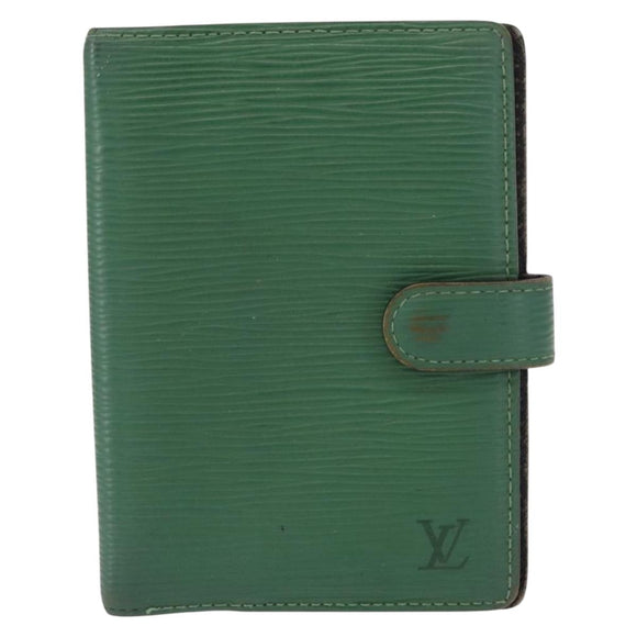 LOUIS VUITTON Epi Agenda PM Day Planner Cover Green R20054 LV Auth 157512
