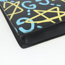 GUCCI GG Ghost Clutch Bag Leather Black 433665 Auth 157516V-14