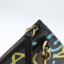 GUCCI GG Ghost Clutch Bag Leather Black 433665 Auth 157516V-10