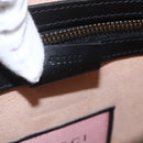 GUCCI GG Ghost Clutch Bag Leather Black 433665 Auth 157516V-12