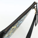 GUCCI GG Ghost Clutch Bag Leather Black 433665 Auth 157516V-6