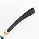 GUCCI GG Ghost Clutch Bag Leather Black 433665 Auth 157516V-7