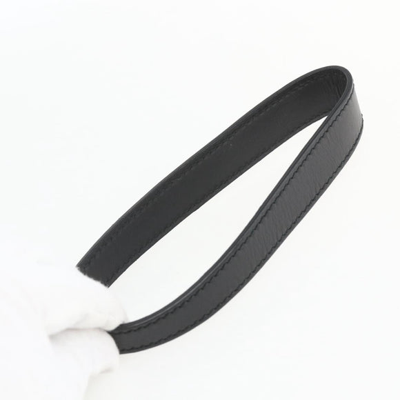 GUCCI GG Ghost Clutch Bag Leather Black 433665 Auth 157516V