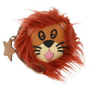 GUCCI Interlocking G Lion Clutch Bag Leather Brown Silver 704806 Auth 157517SAV-1