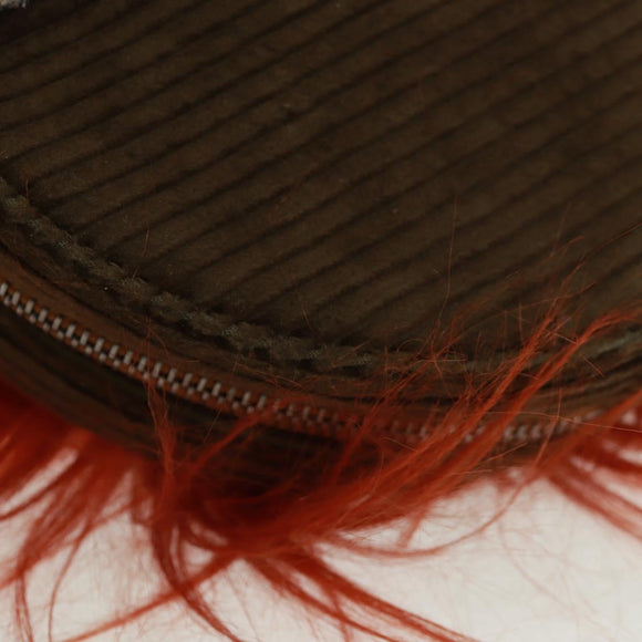 GUCCI Interlocking G Lion Clutch Bag Leather Brown Silver 704806 Auth 157517SAV