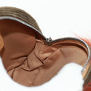 GUCCI Interlocking G Lion Clutch Bag Leather Brown Silver 704806 Auth 157517SAV-19