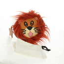 GUCCI Interlocking G Lion Clutch Bag Leather Brown Silver 704806 Auth 157517SAV-22