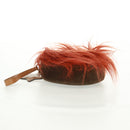 GUCCI Interlocking G Lion Clutch Bag Leather Brown Silver 704806 Auth 157517SAV-7