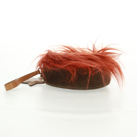 GUCCI Interlocking G Lion Clutch Bag Leather Brown Silver 704806 Auth 157517SAV