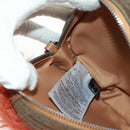 GUCCI Interlocking G Lion Clutch Bag Leather Brown Silver 704806 Auth 157518SAV-22