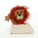 GUCCI Interlocking G Lion Clutch Bag Leather Brown Silver 704806 Auth 157518SAV-12