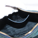 PRADA Accessoire Beutel Nylon Grün Gold Authentisch 157520-22