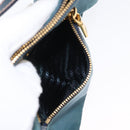 PRADA Accessoire Beutel Nylon Grün Gold Authentisch 157520-23