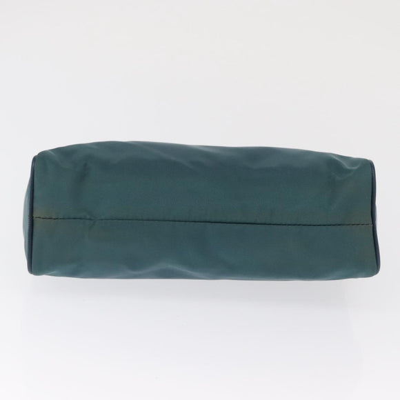 PRADA Accessoire Beutel Nylon Grün Gold Authentisch 157520