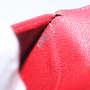 LOUIS VUITTON Epi Porte TresorEtui Papie Wallet Red M63717 LV Auth 157522-19