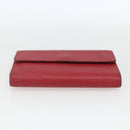 LOUIS VUITTON Epi Porte TresorEtui Papie Wallet Red M63717 LV Auth 157522-6