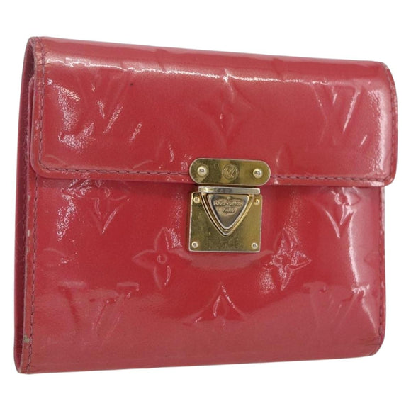 LOUIS VUITTON Vernis Portefeuille Koala Wallet Fusha Pink M91979 LV Auth 157523