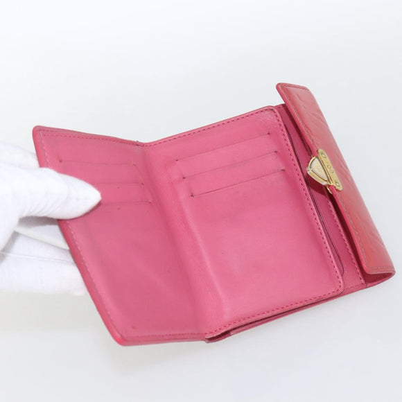 LOUIS VUITTON Vernis Portefeuille Koala Wallet Fusha Pink M91979 LV Auth 157523
