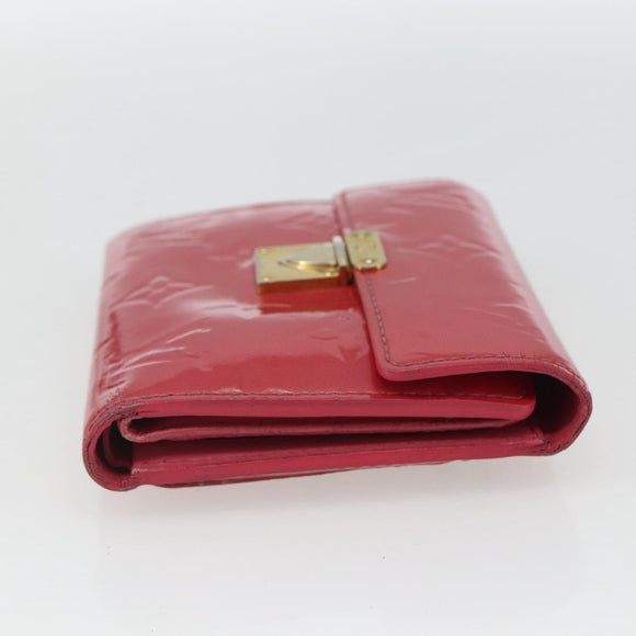 LOUIS VUITTON Vernis Portefeuille Koala Wallet Fusha Pink M91979 LV Auth 157523