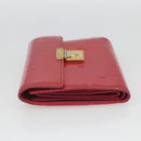 LOUIS VUITTON Vernis Portefeuille Koala Wallet Fusha Pink M91979 LV Auth 157523-4