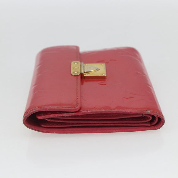 LOUIS VUITTON Vernis Portefeuille Koala Wallet Fusha Pink M91979 LV Auth 157523