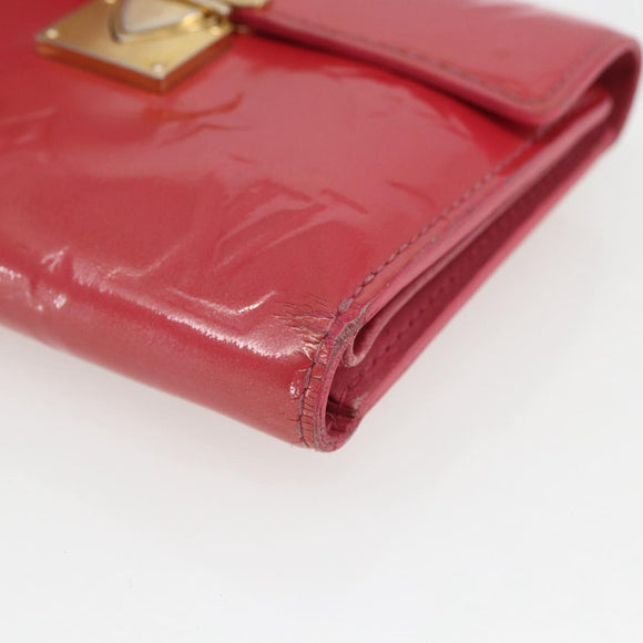 LOUIS VUITTON Vernis Portefeuille Koala Wallet Fusha Pink M91979 LV Auth 157523