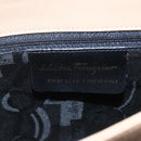 Salvatore Ferragamo Umhängetasche Leder Beige Gold Auth 157525V-11