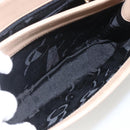 Salvatore Ferragamo Umhängetasche Leder Beige Gold Auth 157525V-22