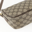 GUCCI GG Supreme Web Sherry Line Bag PVC Beige Gold 89 02 054 Auth 157528-13