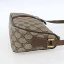 GUCCI GG Supreme Web Sherry Line Bag PVC Beige Gold 89 02 054 Auth 157528-5