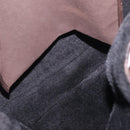 Salvatore Ferragamo Gancini Hand Bag Suede Brown Gold Auth 157530-17