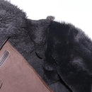 Salvatore Ferragamo Gancini Hand Bag Suede Brown Gold Auth 157530-18