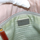 PRADA Tote Bag Nylon Pink Silver Auth 157534-10
