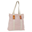 PRADA Tote Bag Nylon Pink Silver Auth 157534-1
