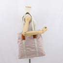 PRADA Tote Bag Nylon Pink Silver Auth 157534-27