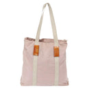 PRADA Tote Bag Nylon Pink Silver Auth 157534-2