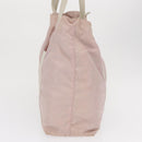 PRADA Tote Bag Nylon Pink Silver Auth 157534-3