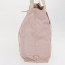PRADA Tote Bag Nylon Pink Silver Auth 157534-4