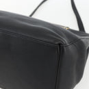 Salvatore Ferragamo Handtasche Leder 2-Wege Schwarz Gold Auth 157535V-16