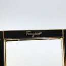 Salvatore Ferragamo Hand Bag Leather 2way Black Gold Auth 157535V-20