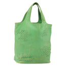 BOTTEGA VENETA INTRECCIATO Tote Bag Leather Green 131673 Auth 157536-1