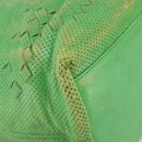 BOTTEGA VENETA INTRECCIATO Tote Bag Leather Green 131673 Auth 157536-14