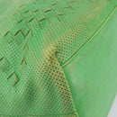 BOTTEGA VENETA INTRECCIATO Tote Bag Leather Green 131673 Auth 157536-16