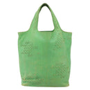 BOTTEGA VENETA INTRECCIATO Tote Bag Leather Green 131673 Auth 157536-13
