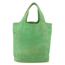 BOTTEGA VENETA INTRECCIATO Tote Bag Leather Green 131673 Auth 157536-2