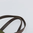 PRADA Tote Bag Nylon Green Silver Auth 157537-8