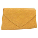 LOUIS VUITTON Epi Art Deco Clutch Bag Yellow M52639 LV Auth 157540-1